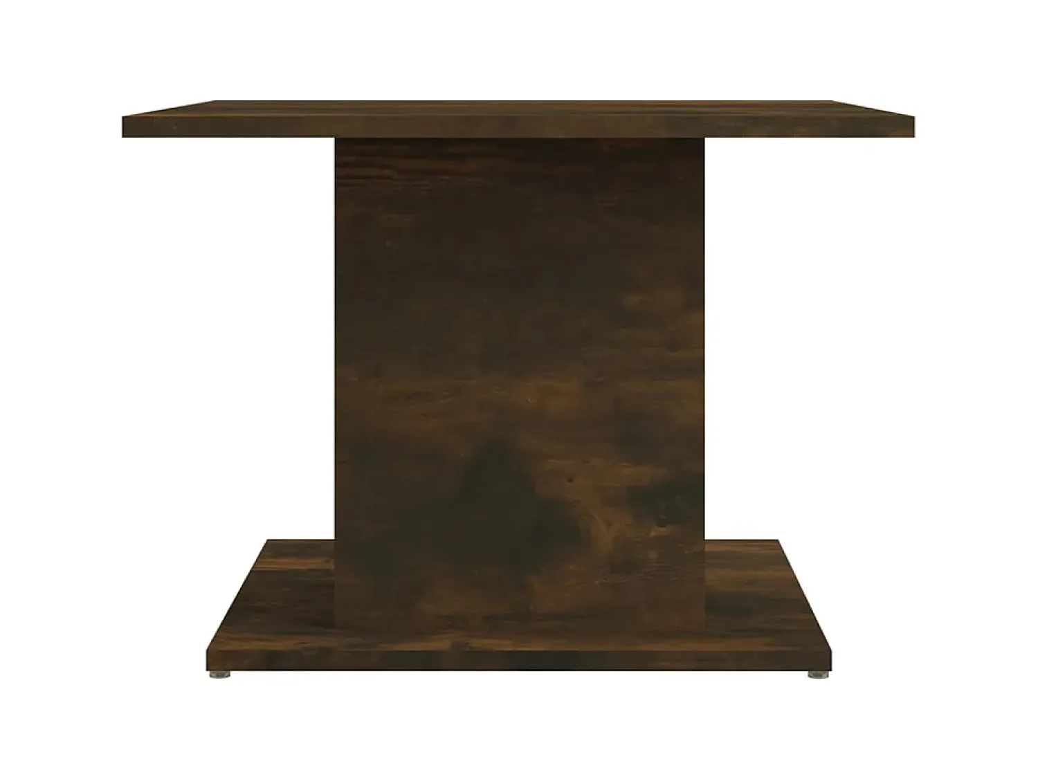 Mesa de centro 55,5x55,5x40cm contraplacado cor carvalho fumado PT863565^ Mesa De Centro