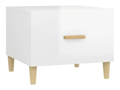 Mesa de centro 50x50x40cm derivados de madeira brilhante PT690452^ Mesa De Apoio