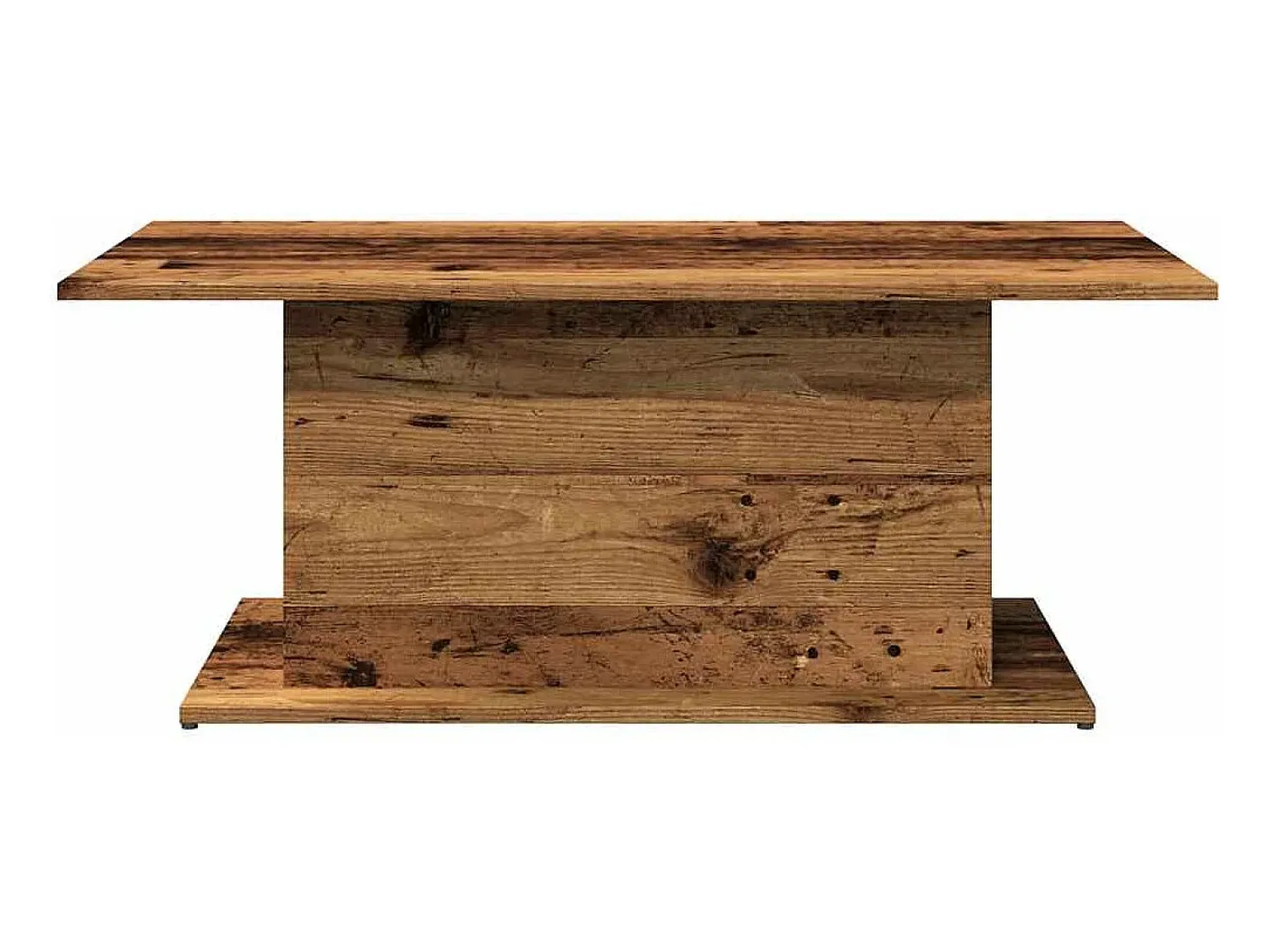 Clearance vidaxl Mesa de centro 102x55,5x40cm derivados de madeira madeira velha Natural claro