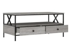 Mesa De Centro| Mesa de centro 100x51x45cm derivados de madeira sonoma PT277451 Cinzento