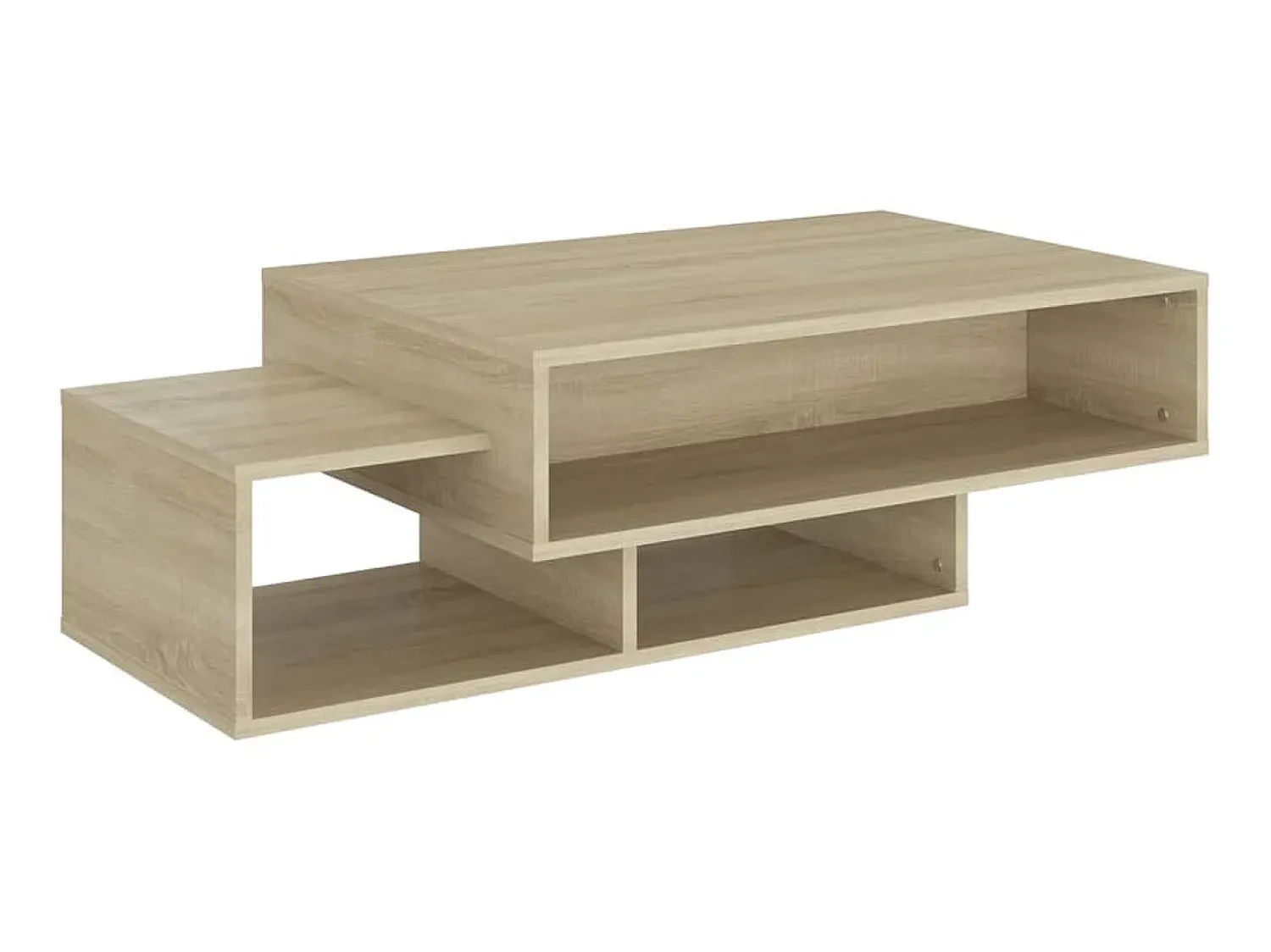 Mesa De Centro| Mesa de centro 105x55x32cm derivados de madeira carvalho sonoma PT467689 Castanho