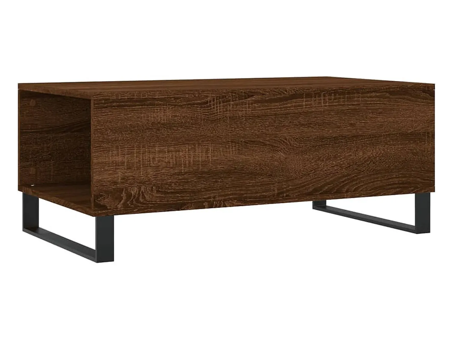 vidaxl Mesa de centro 90x50x36,5cm derivados madeira carvalho castanho^ Mesa De Centro