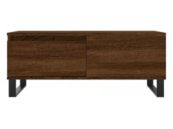 vidaxl Mesa de centro 90x50x36,5cm derivados madeira carvalho castanho^ Mesa De Centro