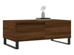 vidaxl Mesa de centro 90x50x36,5cm derivados madeira carvalho castanho^ Mesa De Centro