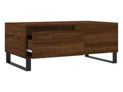 vidaxl Mesa de centro 90x50x36,5cm derivados madeira carvalho castanho^ Mesa De Centro