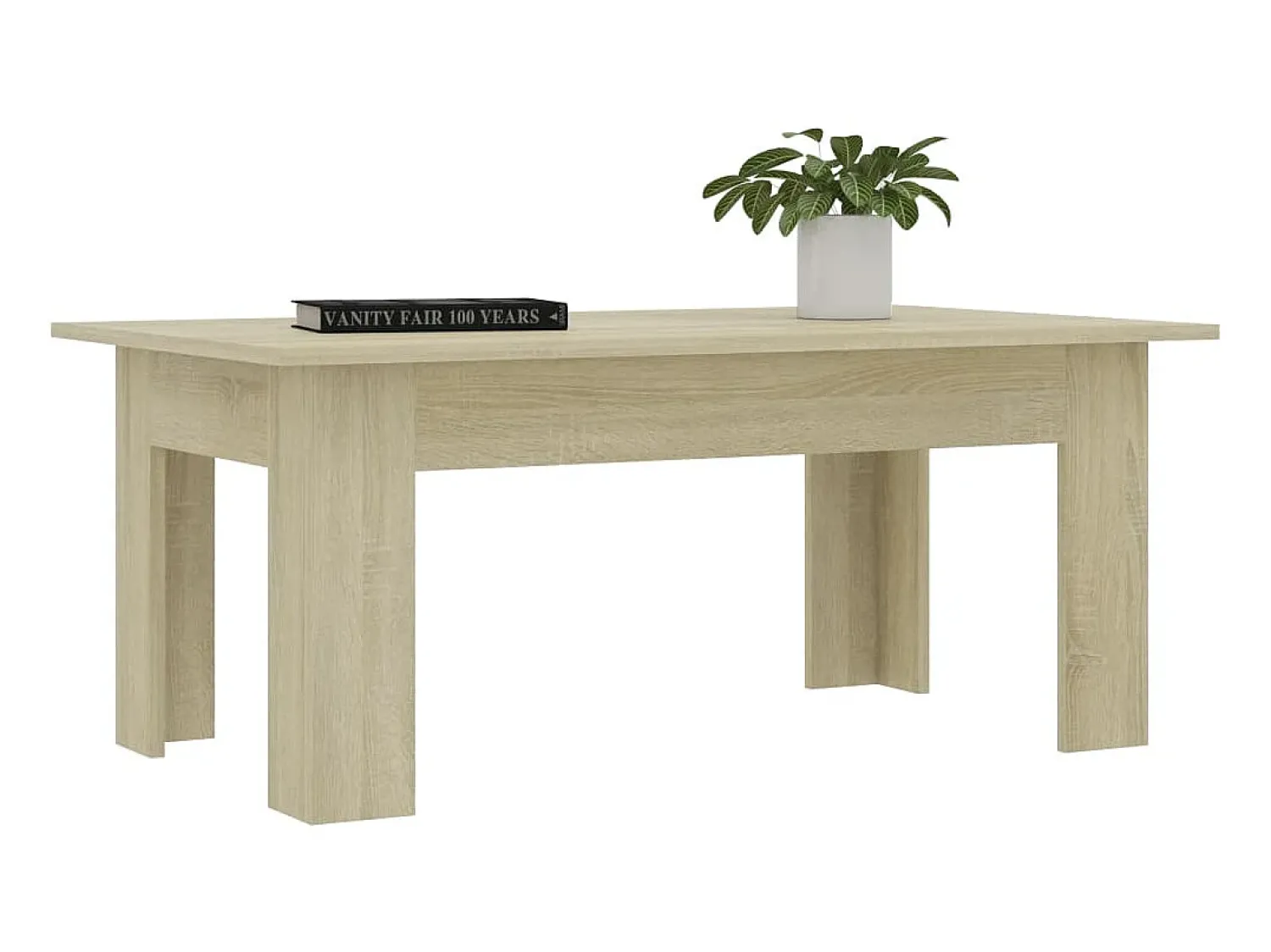 Mesa de centro 100x60x42cm derivados de madeira carvalho sonoma PT426766^ Mesa De Centro