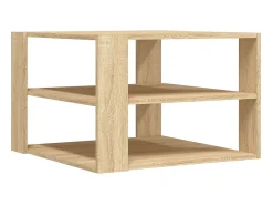 New Mesa de centro 59,5x59,5x40cm derivados madeira carvalho sonoma PT393009 Castanho