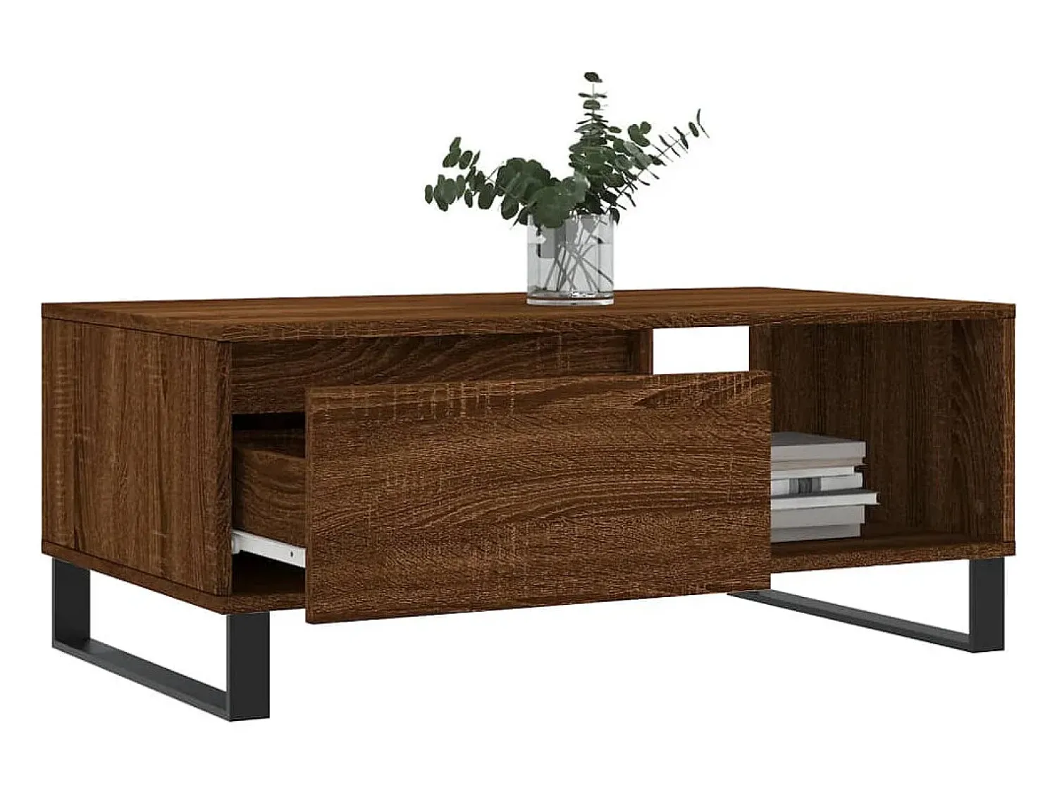 Mesa De Centro*vidaxl Mesa de centro 90x50x36,5cm derivados madeira carvalho castanho Natural claro