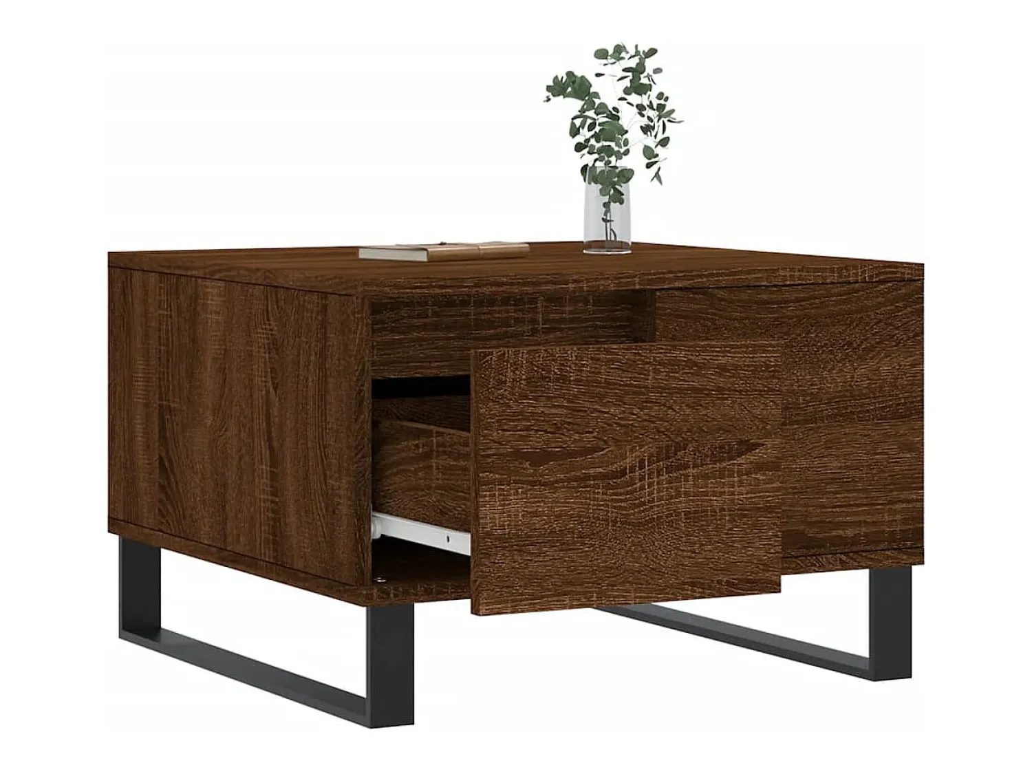 Mesa De Centro*vidaxl Mesa de centro 55x55x36,5cm derivados madeira carvalho castanho Natural claro