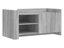 Mesa De Centro| Mesa de centro 100x50x50cm derivados de madeira sonoma PT281935 Cinzento