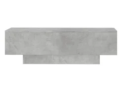 Mesa De Centro| Mesa de centro 100x49,5x31cm derivados de madeira cinza cimento PT993903 Cinzento