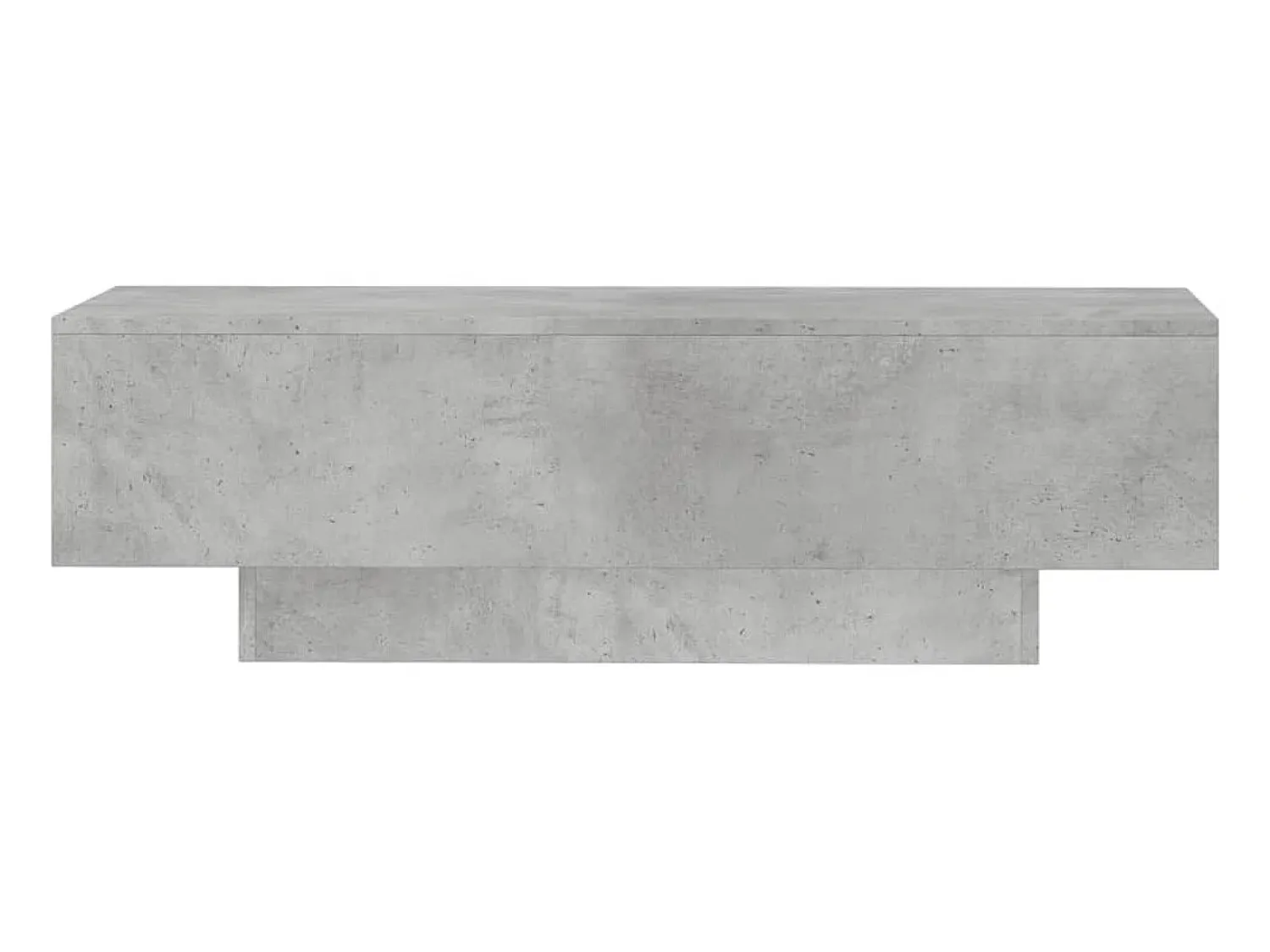 Mesa De Centro| Mesa de centro 100x49,5x31cm derivados de madeira cinza cimento PT993903 Cinzento