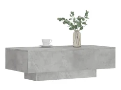 Mesa De Centro| Mesa de centro 100x49,5x31cm derivados de madeira cinza cimento PT993903 Cinzento