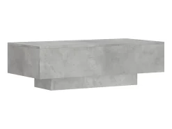 Mesa De Centro| Mesa de centro 100x49,5x31cm derivados de madeira cinza cimento PT993903 Cinzento