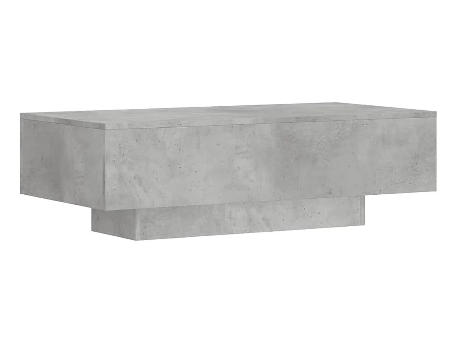 Mesa De Centro| Mesa de centro 100x49,5x31cm derivados de madeira cinza cimento PT993903 Cinzento