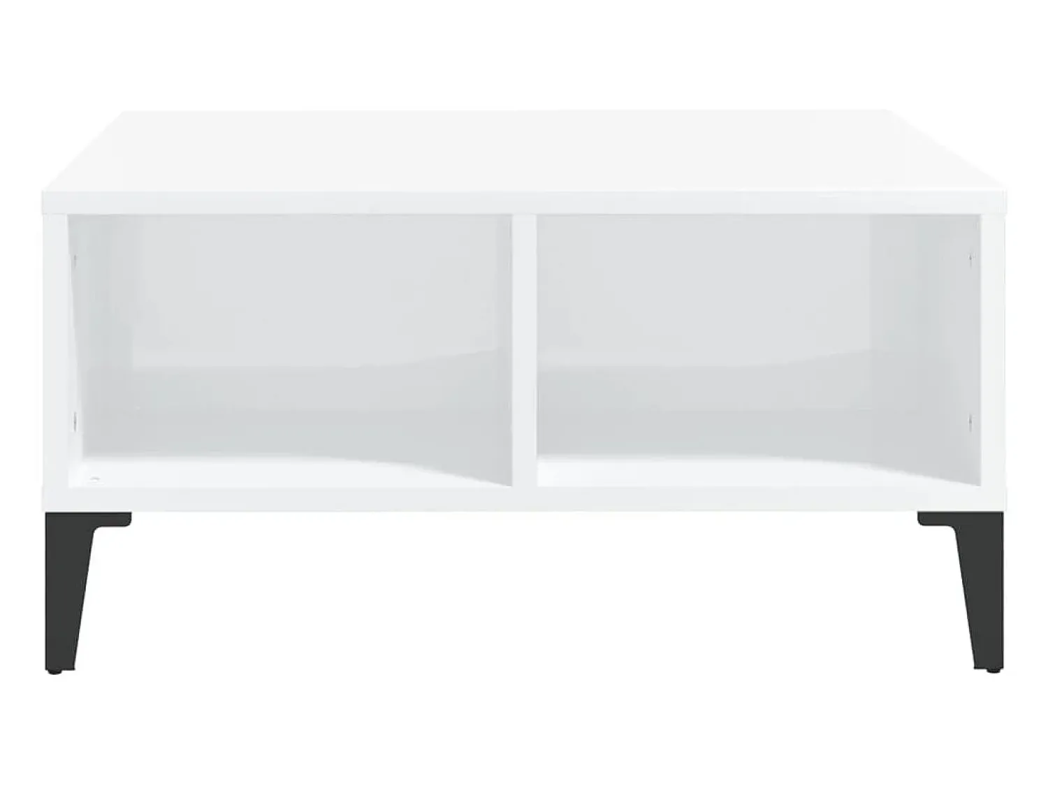 Sale Mesa de centro 60x60x30cm derivados de madeira brilhante PT339564 Branco