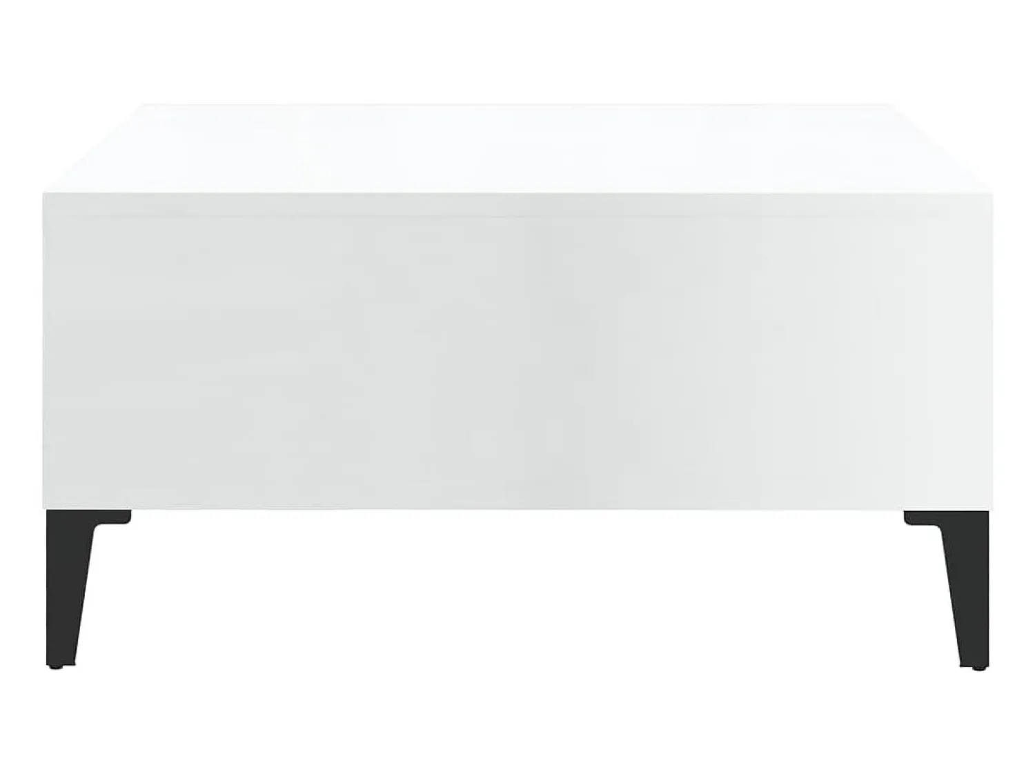 Sale Mesa de centro 60x60x30cm derivados de madeira brilhante PT339564 Branco