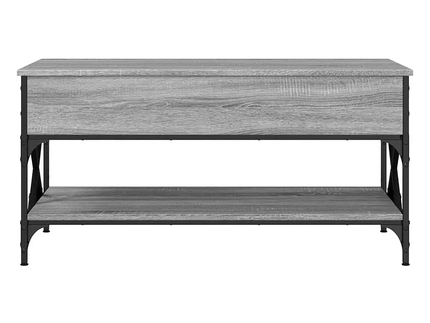 vidaxl Mesa de centro 100x50x50cm deriv. madeira/metal sonoma^ Mesa De Centro