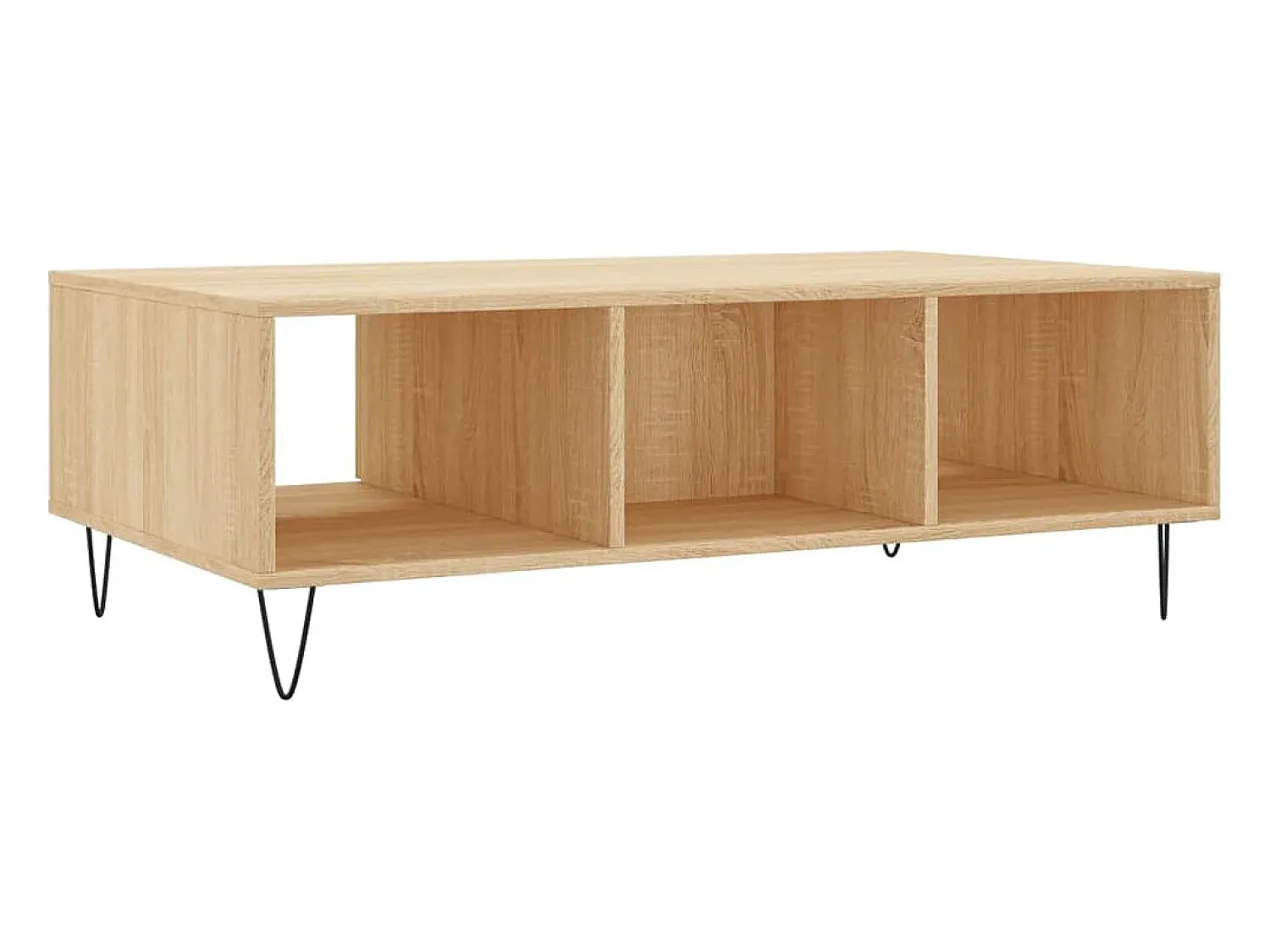 Sale vidaxl Mesa de centro 104x60x35cm derivados de madeira carvalho sonoma Natural claro