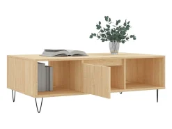 Sale vidaxl Mesa de centro 104x60x35cm derivados de madeira carvalho sonoma Natural claro