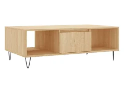 Sale vidaxl Mesa de centro 104x60x35cm derivados de madeira carvalho sonoma Natural claro