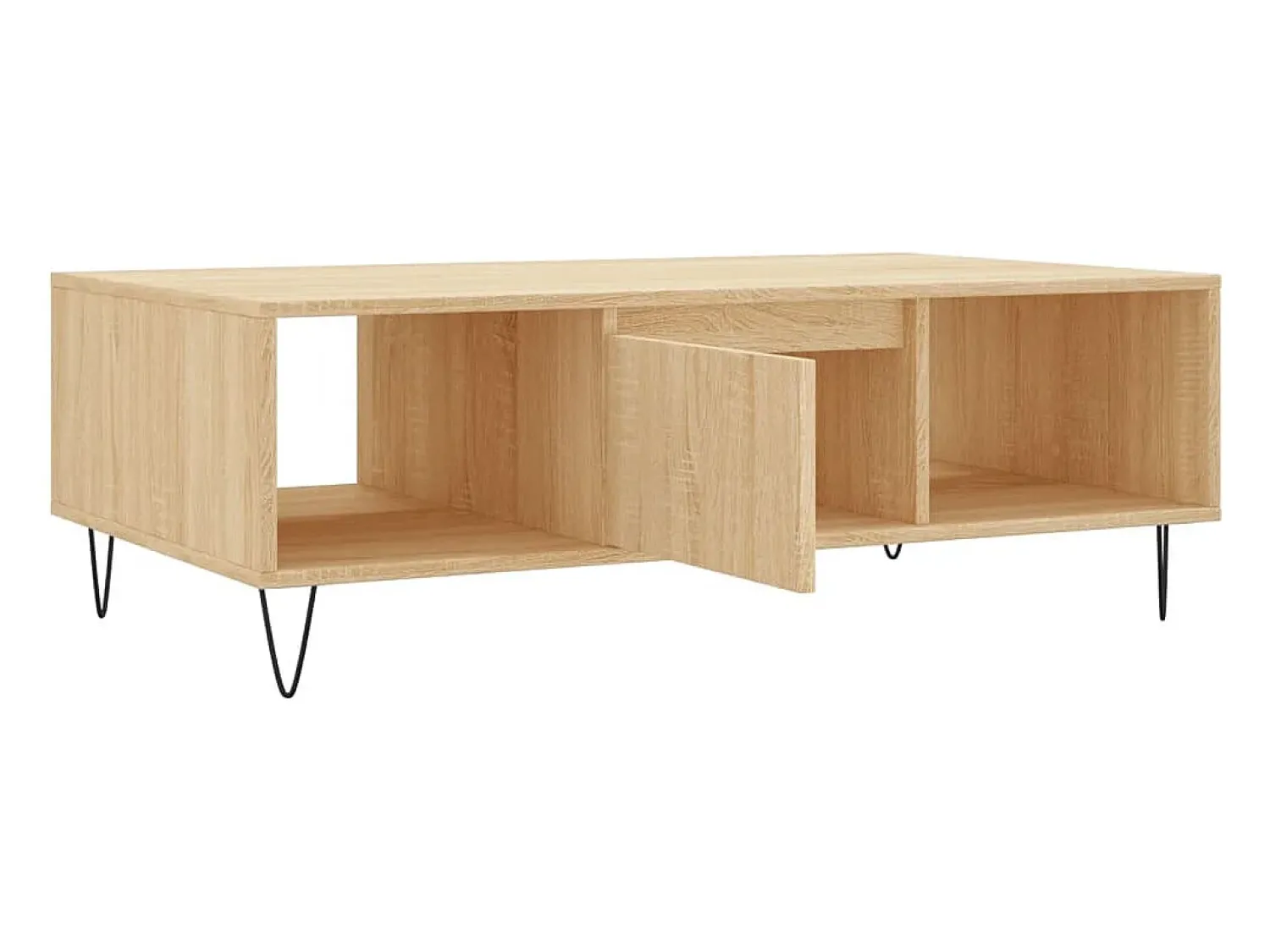 Sale vidaxl Mesa de centro 104x60x35cm derivados de madeira carvalho sonoma Natural claro