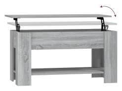 Mesa De Centro|vidaxl Mesa de centro 101x49x52cm derivados de madeira sonoma Cinzento