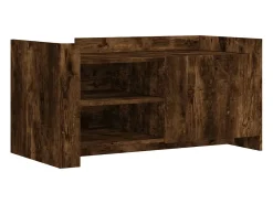 New Mesa de centro 100x50x50cm derivados de madeira carvalho fumado PT678095 Castanho