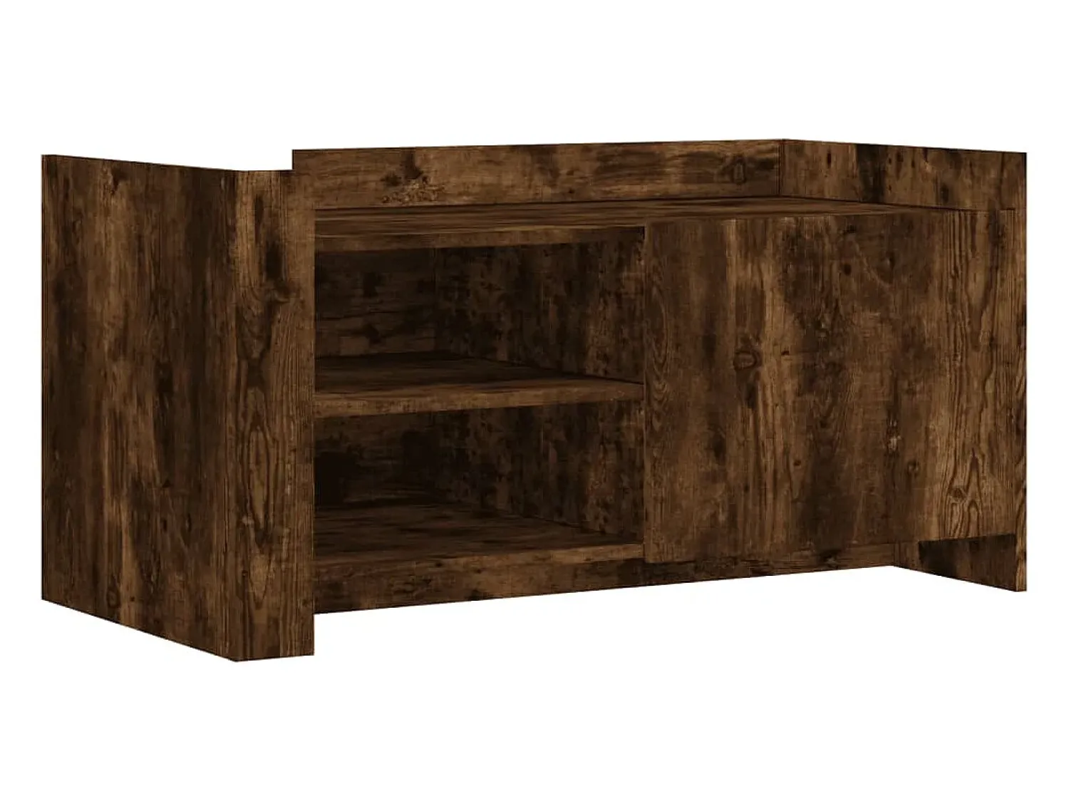New Mesa de centro 100x50x50cm derivados de madeira carvalho fumado PT678095 Castanho