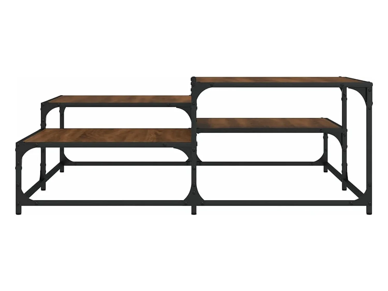 Mesa De Centro*vidaxl Mesa de centro 107x107x40cm derivados madeira carvalho castanho Natural claro