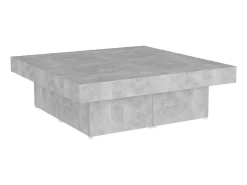 Sale Mesa de centro 90x90x28cm derivados de madeira cimento PT275235 Cinzento