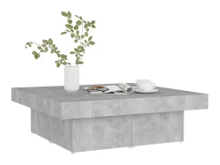 Sale Mesa de centro 90x90x28cm derivados de madeira cimento PT275235 Cinzento