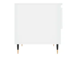 Mesa De Centro*vidaxl Mesa de centro 50x46x50cm derivados de madeira branco brilhante Marfim