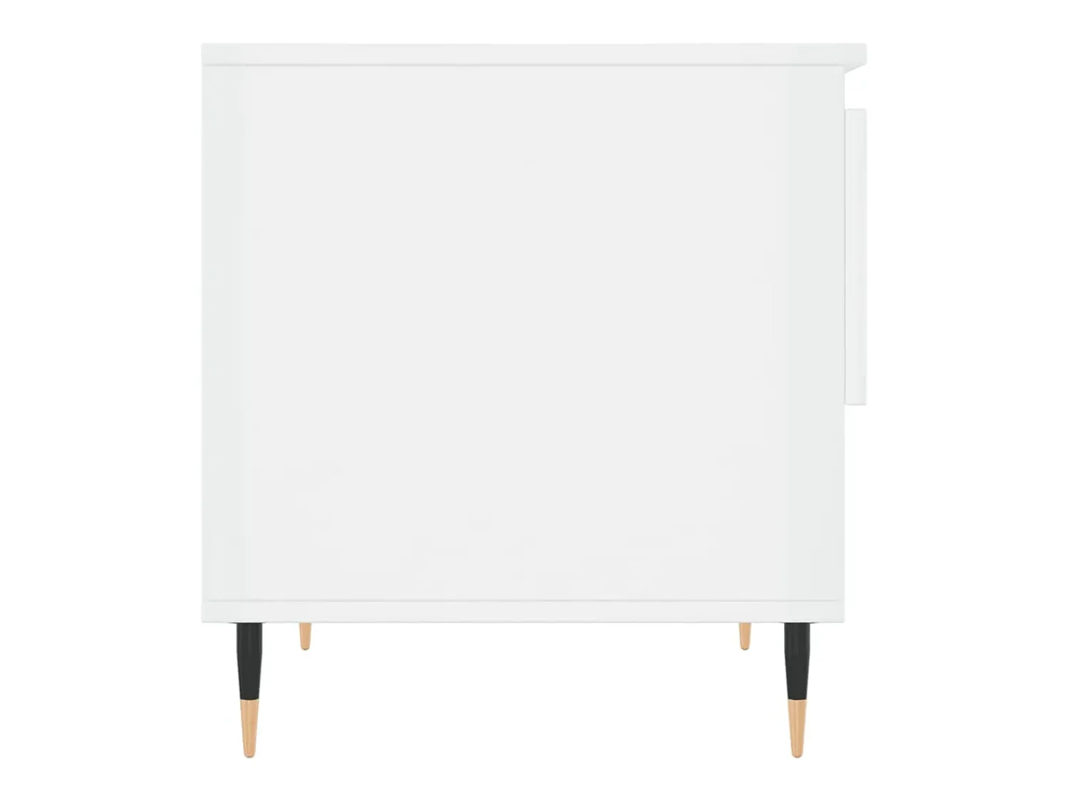 Mesa De Centro*vidaxl Mesa de centro 50x46x50cm derivados de madeira branco brilhante Marfim