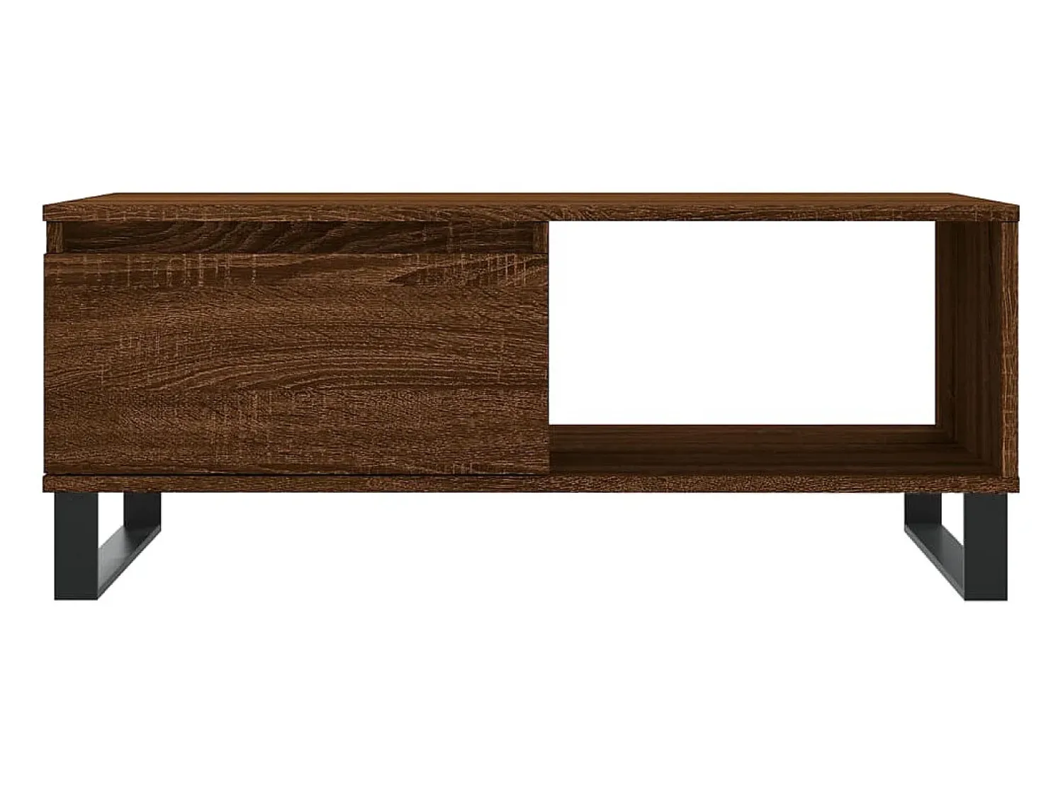 Mesa de centro 90x50x36,5cm derivados madeira carvalho PT368278^ Mesa De Centro