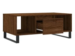 vidaxl Mesa de centro 90x50x36,5cm derivados madeira carvalho castanho^ Mesa De Centro