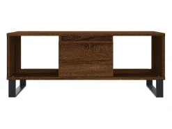 vidaxl Mesa de centro 90x50x36,5cm derivados madeira carvalho castanho^ Mesa De Centro