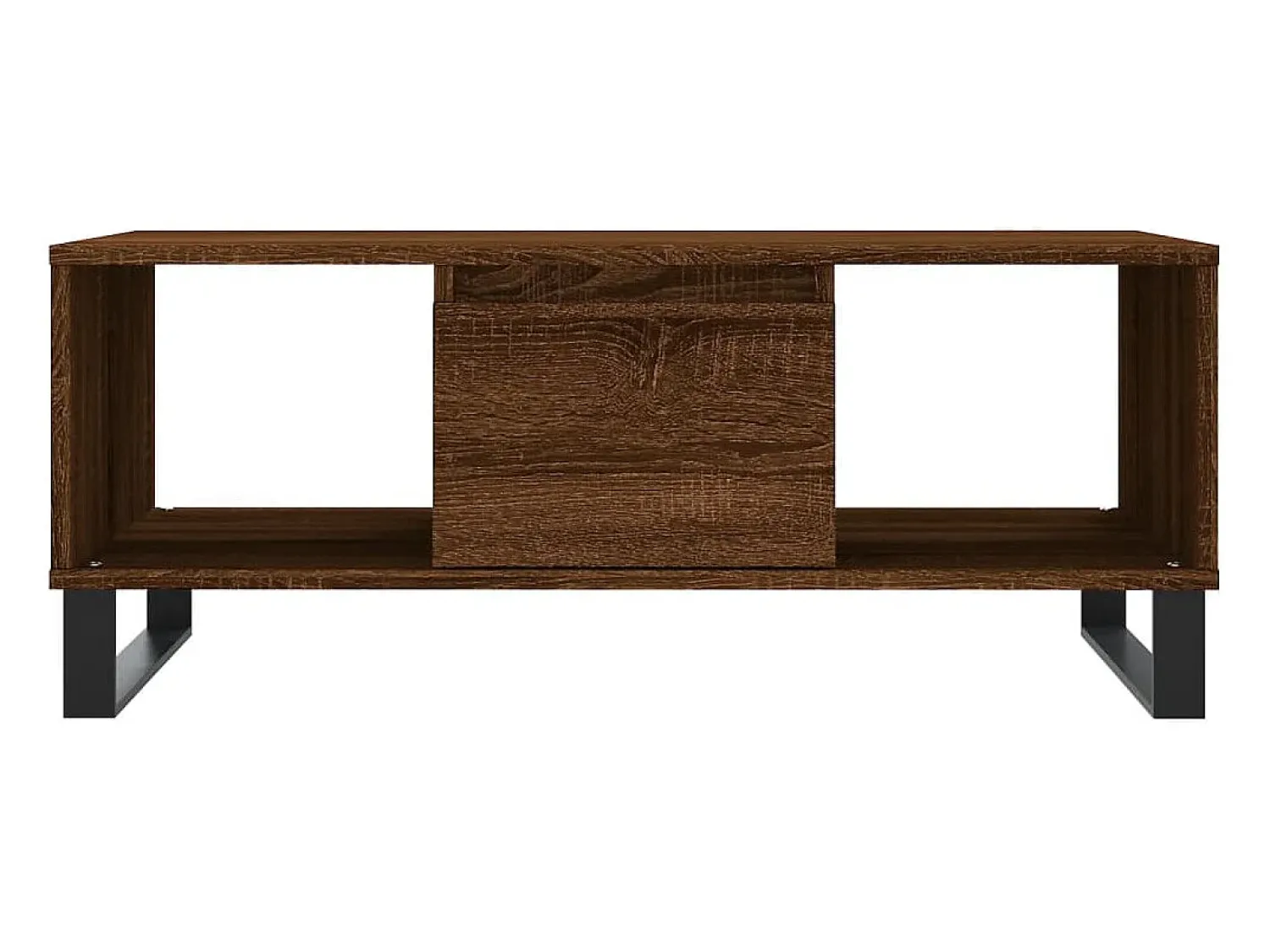 vidaxl Mesa de centro 90x50x36,5cm derivados madeira carvalho castanho^ Mesa De Centro