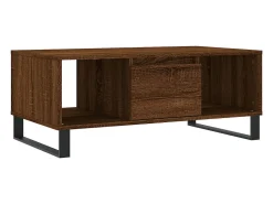 vidaxl Mesa de centro 90x50x36,5cm derivados madeira carvalho castanho^ Mesa De Centro