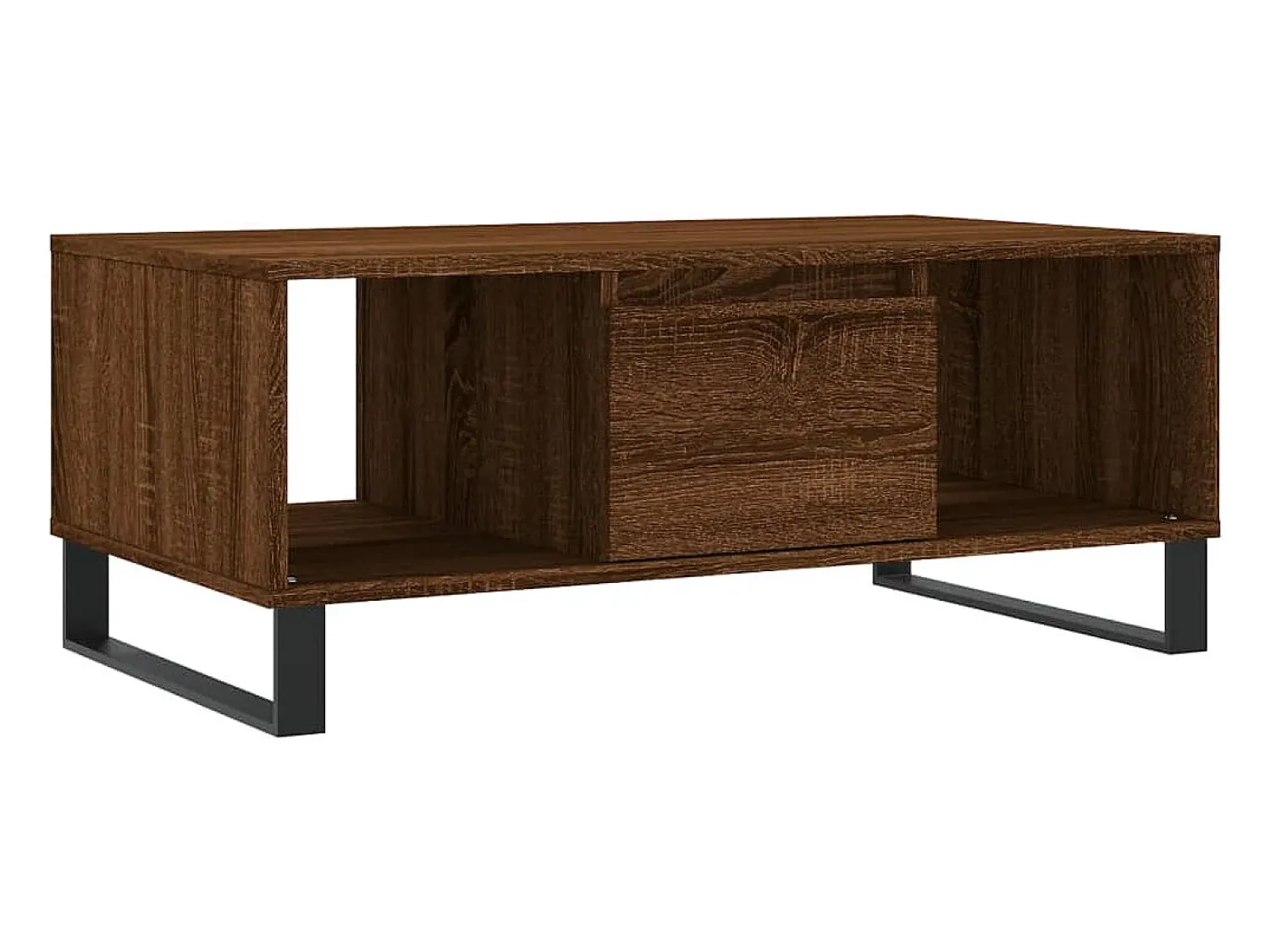 vidaxl Mesa de centro 90x50x36,5cm derivados madeira carvalho castanho^ Mesa De Centro