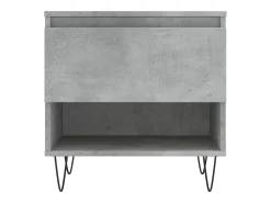 Mesa De Centro*vidaxl Mesa de centro 50x46x50cm derivados de madeira -cimento Cinzento