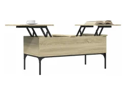 Mesa de centro 100x50x45cm deriv. madeira/metal carvalho sonoma PT585069^ Mesa De Centro