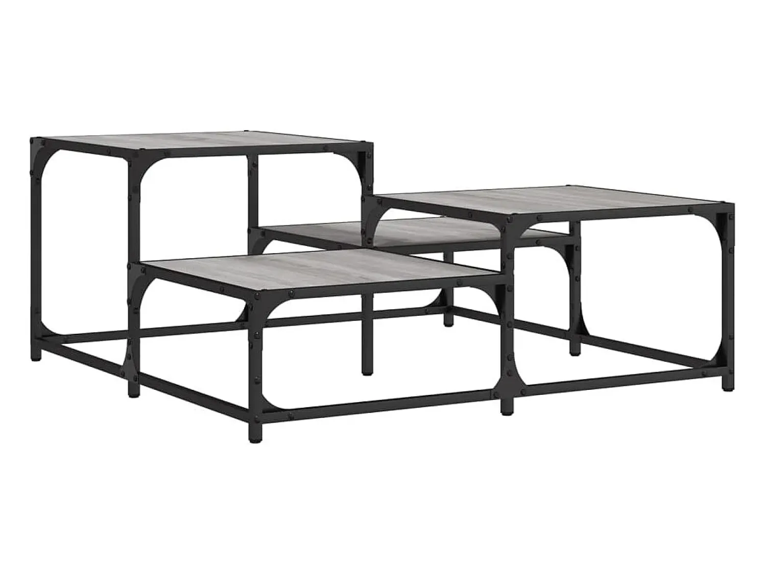 Mesa De Centro|vidaxl Mesa de centro 87,5x87,5x40cm derivados de madeira cinza sonoma Cinzento