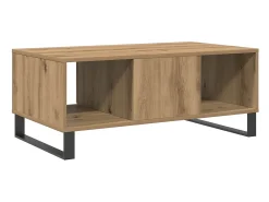 Mesa De Centro|vidaxl Mesa de centro 90x50x36,5cm deriv. madeira carvalho artisiano Natural claro