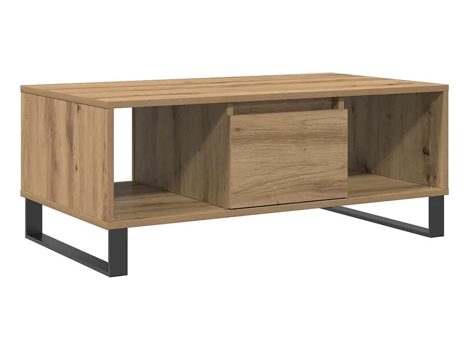 Mesa De Centro|vidaxl Mesa de centro 90x50x36,5cm deriv. madeira carvalho artisiano Natural claro
