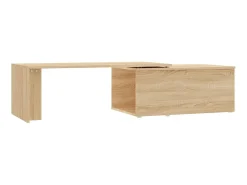 Mesa de centro 150x50x35cm derivados de madeira carvalho sonoma PT765591^ Mesa De Centro