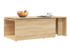 Mesa de centro 150x50x35cm derivados de madeira carvalho sonoma PT765591^ Mesa De Centro