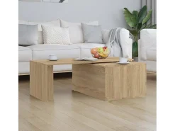 Mesa de centro 150x50x35cm derivados de madeira carvalho sonoma PT765591^ Mesa De Centro