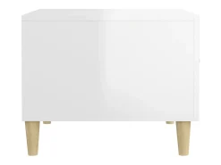vidaxl Mesa de centro 50x50x40cm derivados de madeira brilhante^ Mesa De Centro