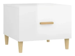 vidaxl Mesa de centro 50x50x40cm derivados de madeira brilhante^ Mesa De Centro